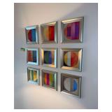 (9) contemporary wall prints 10x10