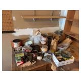 Cans full of screws and nails