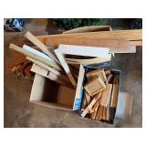 All scrap wood except under bench