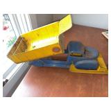 Pressed steel dump truck loader