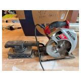 Skilsaw and sander