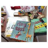 Kids games includes ring toss, Block City, Clue, etc