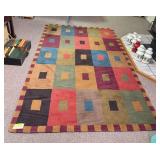 Multi Square 100% wool pile 4