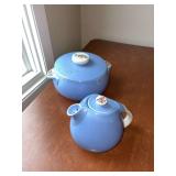 Hall China tea pot and casserole