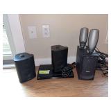 Sony dvd player w remote, Audio Source speakers and Dell speakers