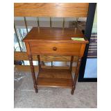 Side table w single drawer 14D x 20L x 28H