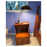 Bedside stand with lamp