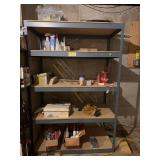 Industrial shelving and contents 24x48x72