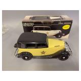 Jim Beam police patrol car with original box, Yellow