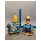 Iowa Farmer & Hawkeye State decanters