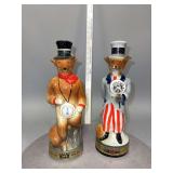 2 Decanters as shown