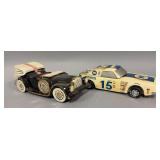 2 car decanters as shown