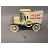 Ice Cream Truck Decanter Right headlight broken off but w/truck