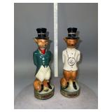 2 decanters as shown