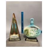 2 Jim Beam Decanters as shown