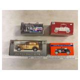4 Die-cast vehicles