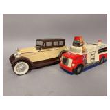 2 car decanters as shown