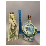 2 Jim Beam Decanters as shown