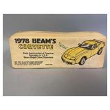 Jim Beam 78 Corvette yellow with original box