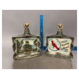 2 Jim Beam Decanters as shown