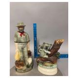 2 Jim Beam Decanters as shown Australia bottles