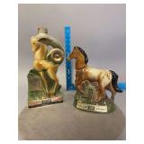 2 Jim Beam Decanters as Shown