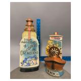 2 Jim Beam Decanters as shown