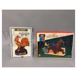 2 Ezra Brooks Decanters w/boxes