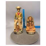 2 Jim Beam Decanters as Shown