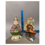 2 Jim Beam Decanters as shown