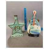 2 Jim Beam Decanters as Shown