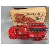 Jim beam bulldog Mack 1917 model AC firetruck with box