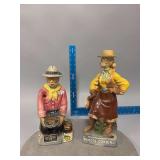 2 Ezra Brooks Decanters