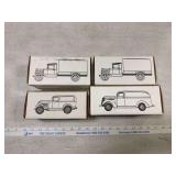 4 Jim Beam Die-cast vehicles