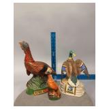 Wild Turkey and Mallard decanterd