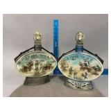 2 Jim Beam Decanters as shown