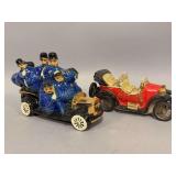 2 car decanters as shown