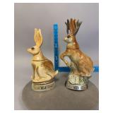 2 Jim Beam Decanters as Shown