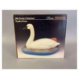 Jim Beam 91 ducks unlimited tundra swan with original box