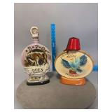 2 Jim Beam Decanters as Shown