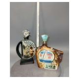 2 Decanters as shown