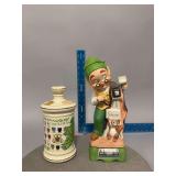 2 Irish themed decanters
