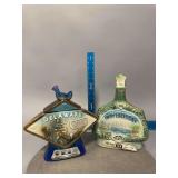 2 Jim Beam Decanters as shown