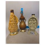3 Jim Beam Decanters as Shown