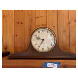 Seth Thomas mantle clock and two West clocks alarm clocks