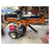 Brave products 22 ton gas powered log splitter with Honda 5 hp engine and 5 gallon gas can