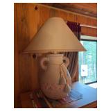 Large ceramic southwest style table lamp