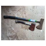 Estwing hatchet and small hatchet