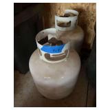 2 five gallon OPD propane tanks, both empty