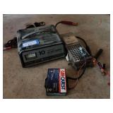 Battery charger, trickle charger, and battery tester